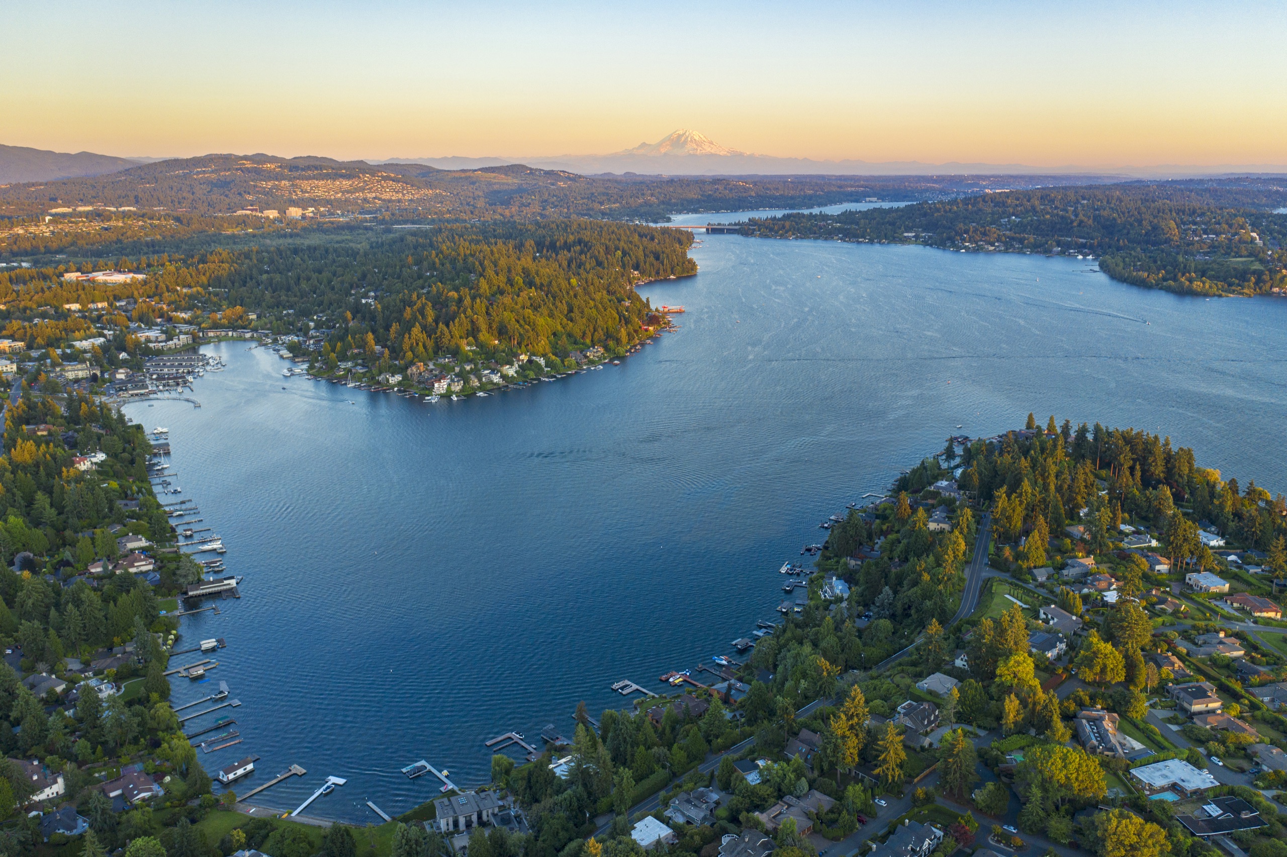 Bellevue and the Eastside from above